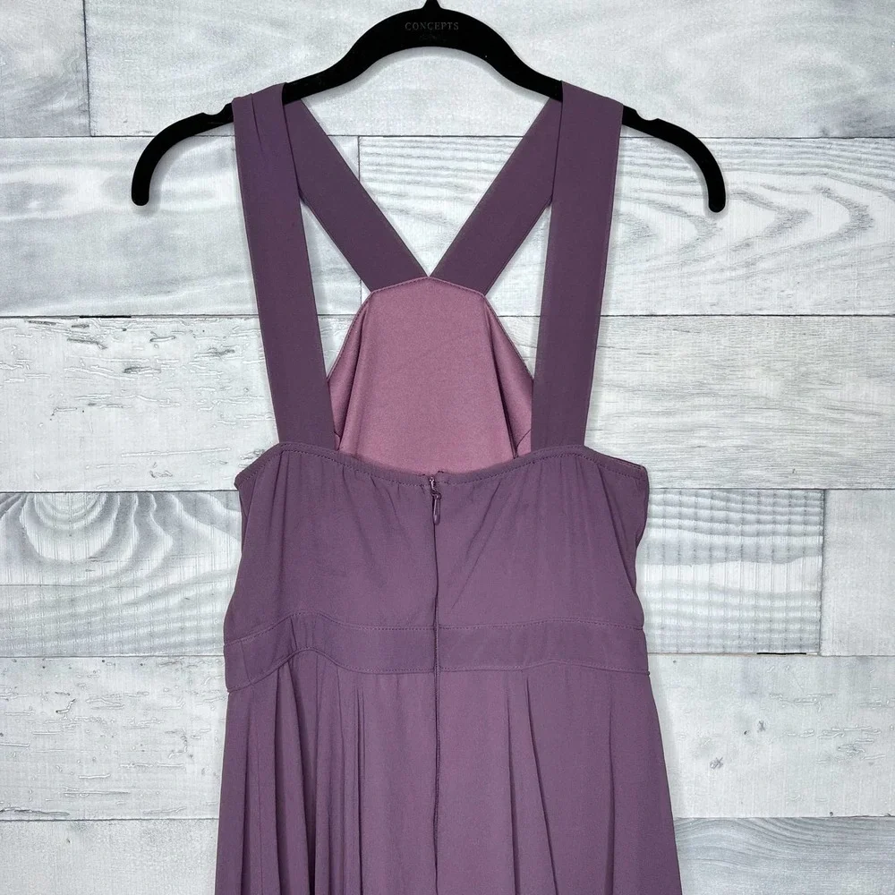 🍉 Lulu's Forevermore Dusty Purple Skater Dress - Picture 6 of 7